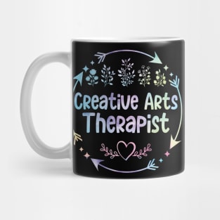 Creative Arts Therapist cute floral watercolor Mug
